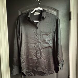 Abercrombie & Fitch Black Casual Button Down Shirt